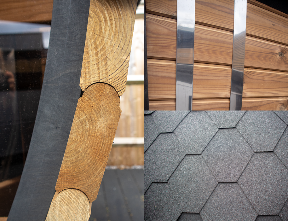 Happy sauna insulation, structure and roofing